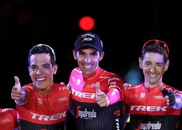 Alberto Contador raced for the last time in the final stage of the Vuelta a España in Madrid after a career that reaped two Tours de France, two Giros and two Vueltas. The whole race has been special," said Contador after his final appearance. "Yesterday 