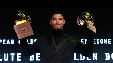 Foto Marco Alpozzi/LaPresse - 4 Dicembre 2023 Torino, Italia - Sport - Calcio - Golden Boy 2023 - Premio calcistico come miglior Under 21 di Europa istituito da Tuttosport
Nella foto: JUDE BELLINGHAM , GOLDEN BOY ABSOLUTE BEST
December 4, 2023 Torino, Italy- sport - Soccer - Golden Boy Awards 2023 - The Award as the best Under-21 in Europe by Tuttosport
In the pic: JUDE BELLINGHAM , GOLDEN BOY ABSOLUTE BEST