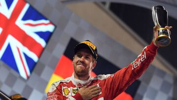 Vettel acabó la pasada temporada en el podio.