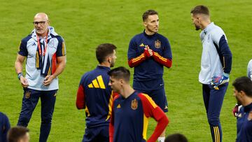 Espa?a, en una entrenamiento.