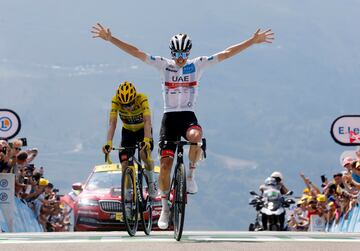 Tadej Pogacar se lleva la tercera etapa en el presente Tour. 