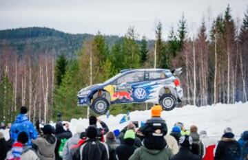 Jari-Matti Latvala (Volkswagen Polo R WRC). Rally de Suecia 2015.