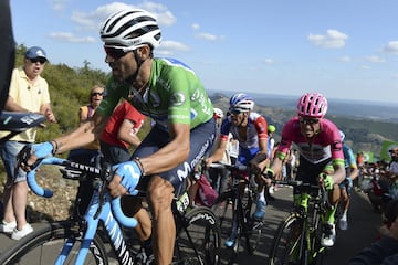 Alejandro Valverde y Rigoberto Urán..