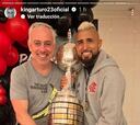 “Hijo de p... dañaste el fútbol chileno”: Vidal sube foto con Felicevich y lanza artillería pesada