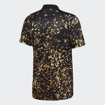 Los Blancos, along with their sponsor Adidas, have launched a new limited edition shirt which will be seen on video game FIFA 20. The key detail is the gold confetti style on a black background. This will not be used by the first team for an official matc