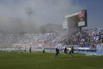 Santiago, 05 de marzo 2016.
Se realiza el banderazo de Universidad Catolica en el estadio San Carlos de Apoquindo.