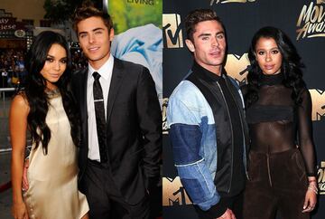 Zac Efron, con Vanessa Hudgens y Sami Miró