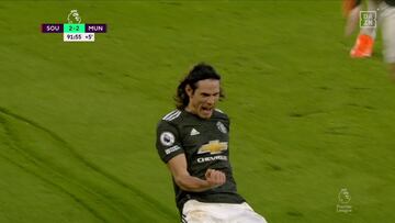 ¡¡¡Cavani!!! Sobre la bocina para darle el triunfo al United como mejor sabe