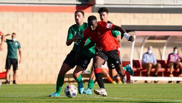 Imagen del partido entre el Mallorca B y el PE San Jordi (3-1).