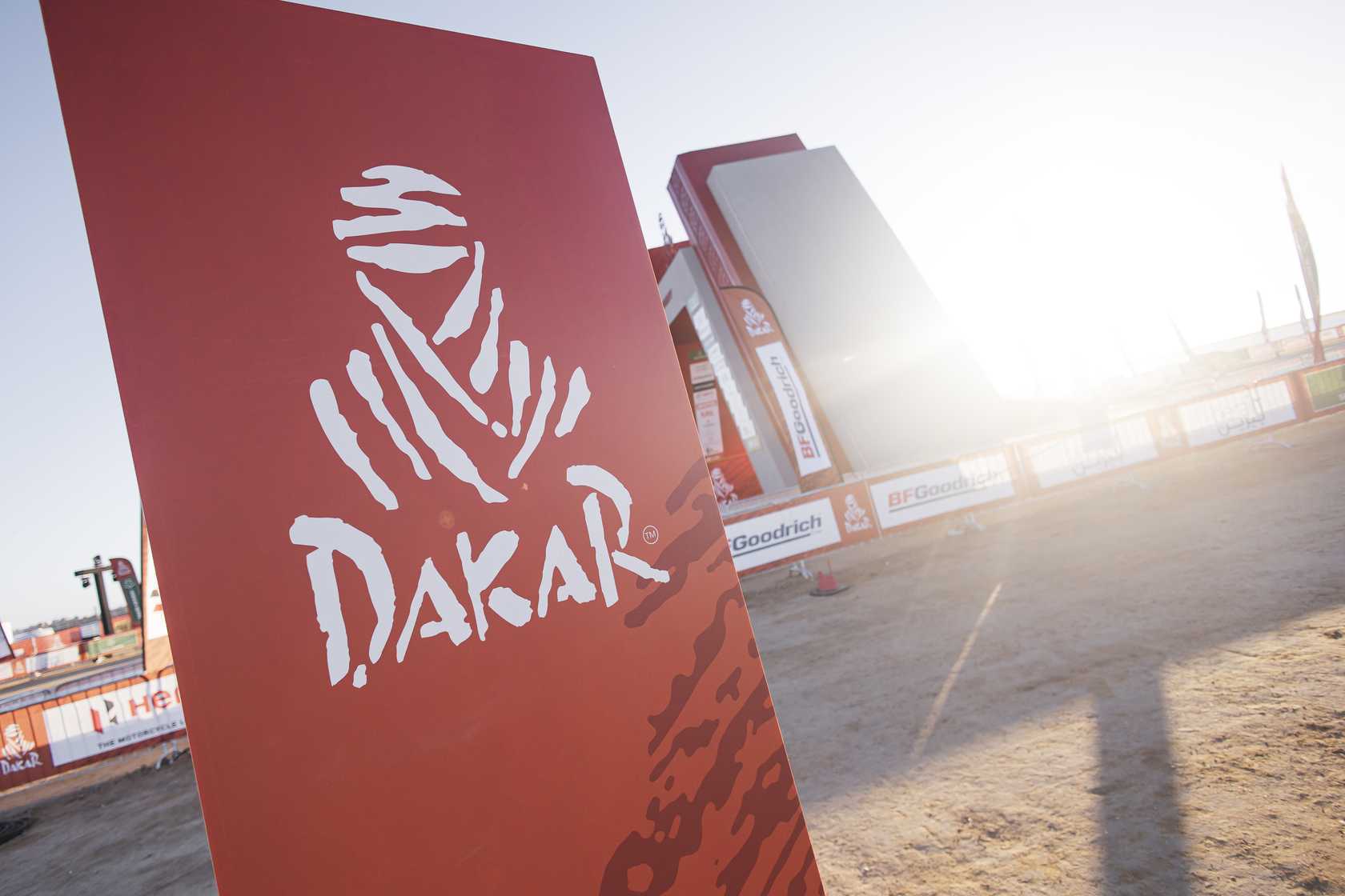 Logotipo del Rally Dakar en Arabia Saudí.