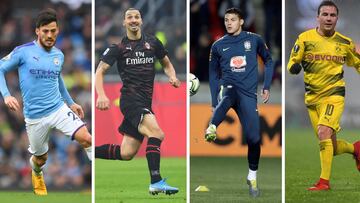 David Silva, Ibrahimovic, Thiago Silva, Gotze