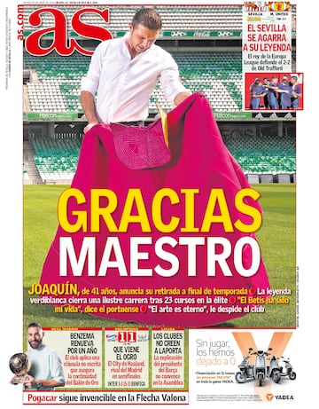 Las portadas de AS de abril