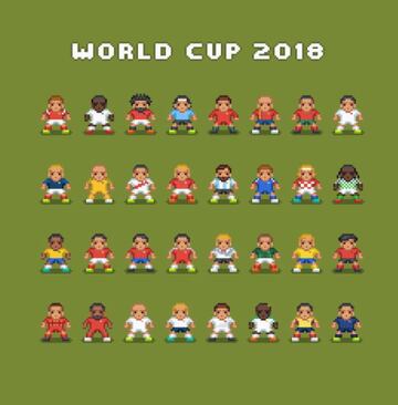 El Mundial de Rusia 2018 en 8 bits