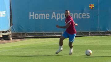 La felicidad de Depay y Griezmann en el entrenamiento: todo en orden en Can Barça