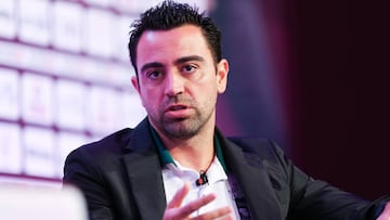 Xavi Hernández durante una entrevista.