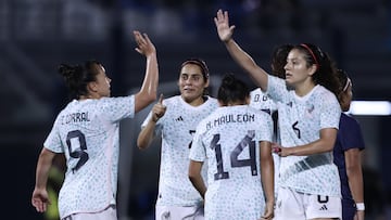 during the game Mexico (Mexican National Team) vs Centro Caribe Sports, corresponding to Semifinal of Womens Soccer at the Central American and Caribbean Games San Salvador 2023, at Las Delicias National Stadium, on July 05, 2023.

&lt;br&gt;&lt;br&gt;

 durante el partido Mexico (Seleccion Mexicana) vs Centro Caribe Sports, correspondiente a Semifinales del Futbol Femenino en los Juegos Centroamericanos y del Caribe San Salvador 2023, en el Estadio Nacional Las Delicias, el 05 de Julio de 2023.