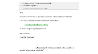 Si tienes cuenta en Caja Rural, borra este email si lo recibes
