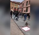 Pelea de ultras de la Cultural y la Ponferradina en el centro de León