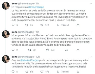 El menú de ‘MasterChef’ que provocó una intoxicación masiva