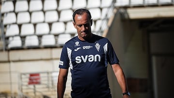 Etxeberria, durante un entrenamiento.