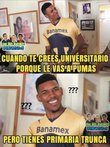 Los memes que dejó el empate entre Águilas y Universitarios