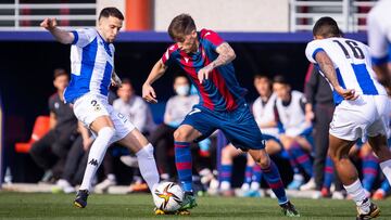 Imagen del partido entre el Atlético Levante y el Hércules.