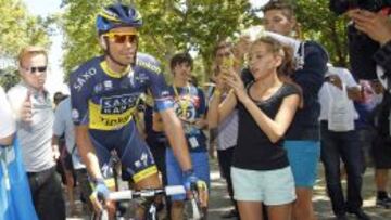 Alberto Contador, durante la séptima etapa.