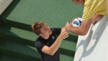 Asier Illarramendi se entrenó ayer en Zubieta y fue ovacionado