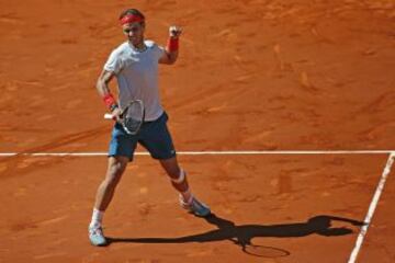 Rafa Nadal celebra su victoria ante Pablo Andujar que le da el pase a la final.