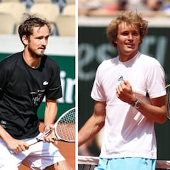 Djokovic, Medvedev y Zverev luchan por el uno en París