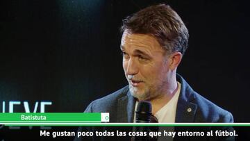 La impensable sinceridad de Batistuta contra el fútbol