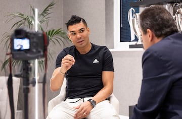 Casemiro, durante su entrevista con AS.