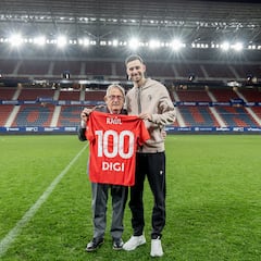 Raúl García de Haro, 100 partidos con Osasuna