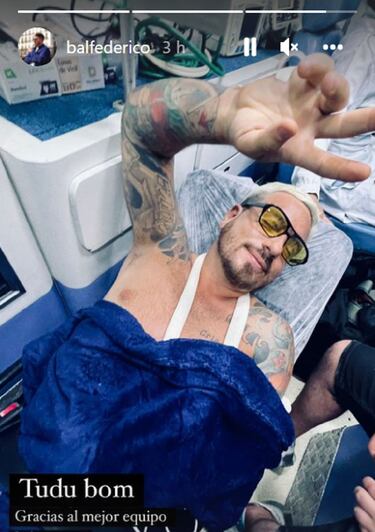 Federico Bal se accidentó en Brasil: cómo está su estado de salud