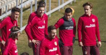 Los jugadores se ejercitaron en el Cerro del Espino.