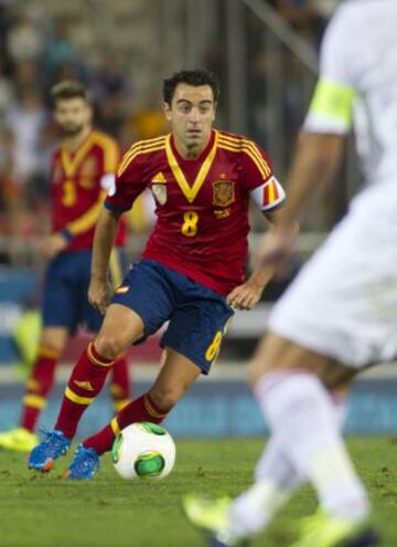 Clasificación mundial 2014. España-Bielorrusia. Xavi Hernández.