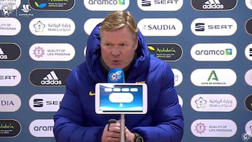 Koeman: "Esta derrota ha sido muy dura"