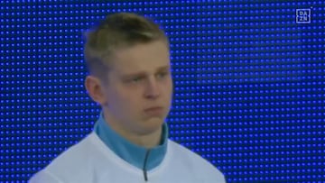 Las lágrimas de Zinchenko durante el homenaje a Ucrania en el Goodison Park