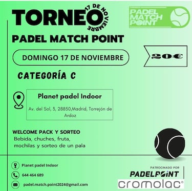El torneo ‘Padel Match Point’ despega en Torrejón