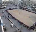 Fútbol en plena calle al sur de Palestina