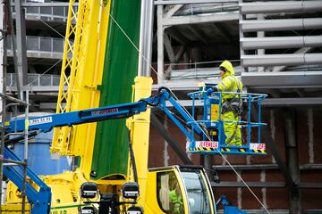 Así avanzan las obras del Bernabéu por dentro y por fuera