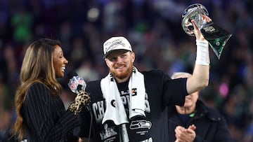 Seattle Seahawks quarterback Sam Darnold became the first quarterback from his stacked draft class to win a Super Bowl.