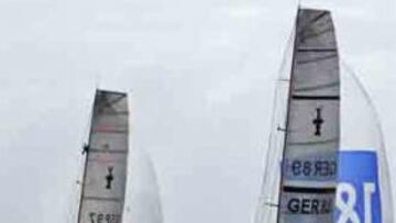 <b>BUEN RUMBO</b>. La embarcación española logró, tras dura lucha, doblegar a los alemanes del United.