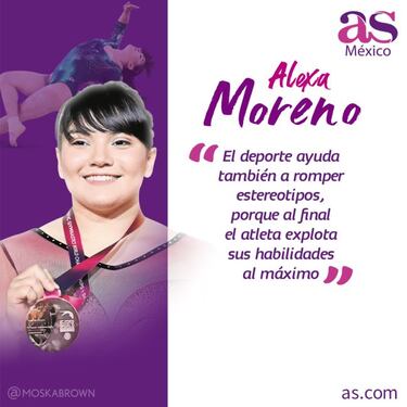 Alexa Moreno: "Todas las deportistas damos el ejemplo"