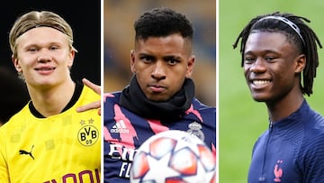 Haaland, Rodrygo y Camavinga están en el once de los mejores jugadores Sub-20 del mundo según la IFFHS.