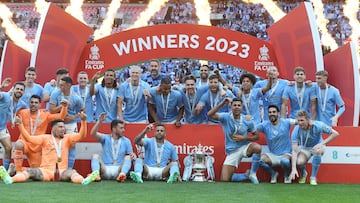 Manchester City se llevó el título de FA Cup desde el mítico Wembley Stadium y ante Manchester United; ahora van por el triplete con la Champions League.