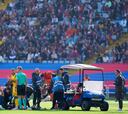 El angustioso momento de la lesión de Balde en Montjuic