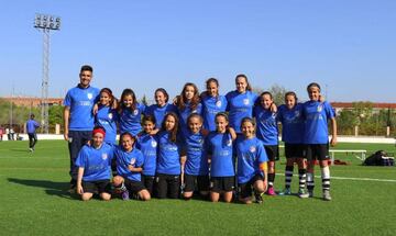 El Alevín A del Atlético Féminas.