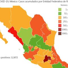 Mapa y casos de coronavirus en México por estados hoy 25 de abril