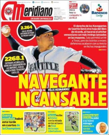 Portadas de la prensa mundial